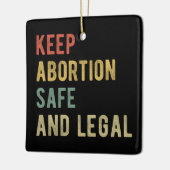 妊娠中絶を保防止し、合法I セラミックオーナメント (左)