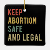 妊娠中絶を保防止し、合法I セラミックオーナメント (裏面)