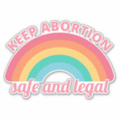妊娠中絶を支持保する – 妊娠中絶の安全と合法II シール (正面)