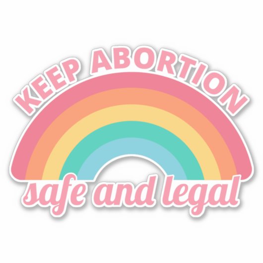 妊娠中絶を支持保する – 妊娠中絶の安全と合法II シール (正面)