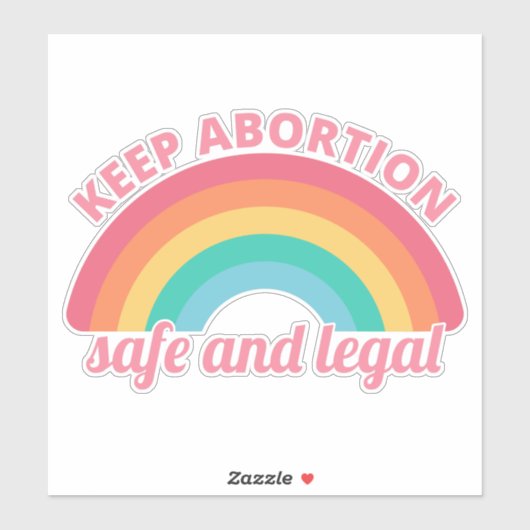 妊娠中絶を支持保する – 妊娠中絶の安全と合法II シール (シート)