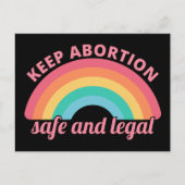 妊娠中絶を支持保する – 妊娠中絶の安全と合法II ポストカード (正面)