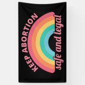妊娠中絶を支持保する – 妊娠中絶の安全と合法II 横断幕 (縦)