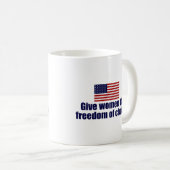 妊娠中絶保の安全と法制的な政治 コーヒーマグカップ (正面右)