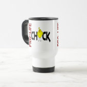 妊娠中絶反対のひよこ1 トラベルマグ (正面左)