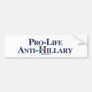妊娠中絶反対のアンチヒラリー-アンチヒラリー- .png バンパーステッカー