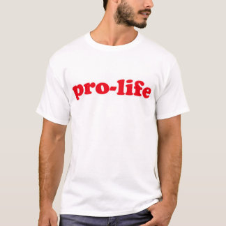 妊娠中絶反対の赤 Tシャツ