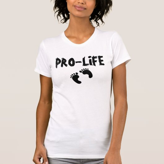 妊娠中絶反対のTシャツ Tシャツ (正面)