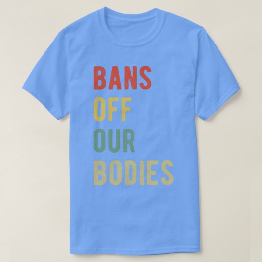 妊娠中絶反対体I Tシャツ (デザイン正面)
