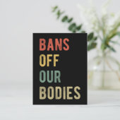 妊娠中絶反対 – 体Iを禁止 ポストカード (スタンド正面)