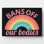 妊娠中絶反対 – 体IIを禁止 フォトプラーク (正面)