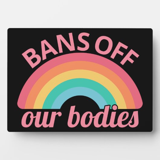 妊娠中絶反対 – 体IIを禁止 フォトプラーク (正面)