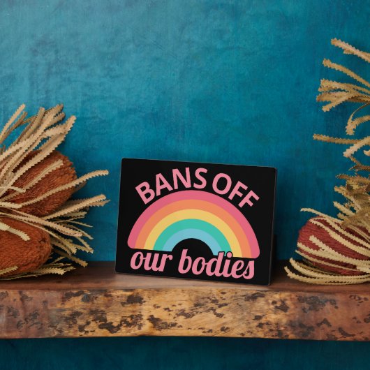 妊娠中絶反対 – 体IIを禁止 フォトプラーク (側面)