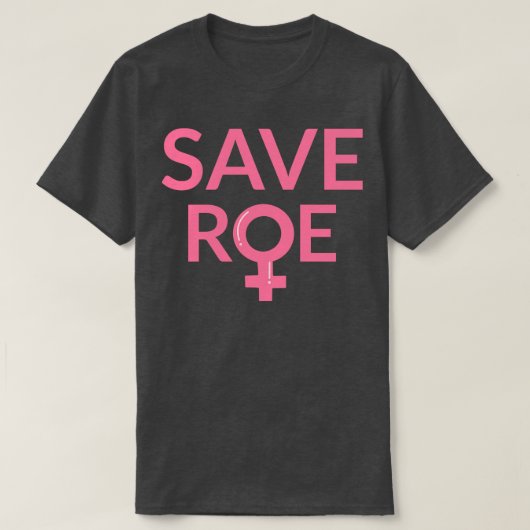妊娠中絶救のROE v Wade III Tシャツ (デザイン正面)