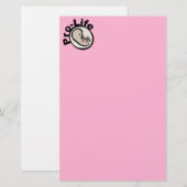 妊娠中絶期デザイン 便箋 (正面/裏面)