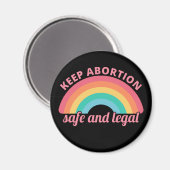 妊娠中絶賛成 – 中絶保安全および法的II マグネット (正面/裏面)