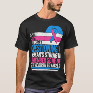 妊娠乳児喪失認識度強度ママ Tシャツ