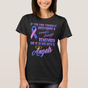 妊娠乳児喪失認識度強度ママ Tシャツ