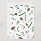 妊娠休暇のお知らせ | 写モダン真 招待状 (裏面)