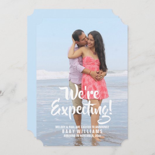 妊娠写真のお知らせ（写真の追加） 案内状 (正面/裏面)