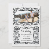 妊娠写真のお知らせ 案内状 (正面)