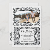 妊娠写真のお知らせ 案内状 (正面/裏面)