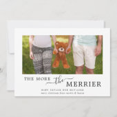 妊娠写真のミニマルメリースリスト シーズンカード (正面)