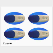 妊娠前向き検査 楕円形シール (シート)