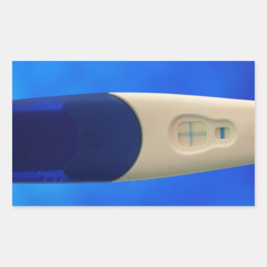 妊娠前向き検査 長方形シール (正面)