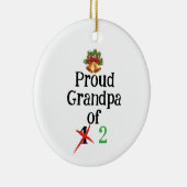 妊娠告知おじいちゃん セラミックオーナメント (右)