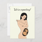 妊娠告知はがき 案内ポストカード (正面/裏面)