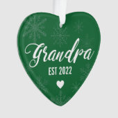 妊娠告知オーナメントのおじいちゃんへのパパ オーナメント (正面)