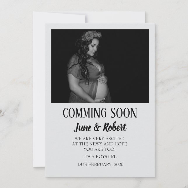 妊娠告知カード (正面)