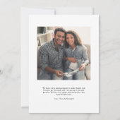 妊娠告知カード |愛が育つ 案内状 (裏面)