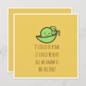 妊娠告知カード 招待状 (正面/裏面)