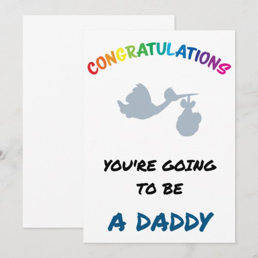 妊娠告知カード 案内状 (正面/裏面)