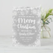 妊娠告知クリスマスカード素朴枠 シーズンカード (スタンド正面)