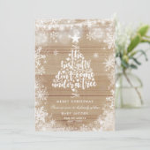 妊娠告知クリスマスカード素朴枠 シーズンカード (スタンド正面)