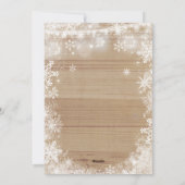 妊娠告知クリスマスカード素朴枠 シーズンカード (裏面)