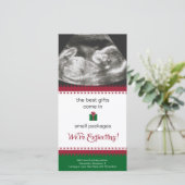 妊娠告知クリスマスカード シーズンカード (スタンド正面)