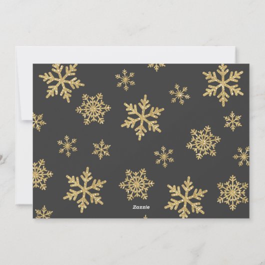 妊娠告知クリスマスフォトカードシンプル シーズンカード (裏面)