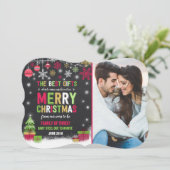 妊娠告知クリスマスフォトカードレッド シーズンカード (スタンド正面)
