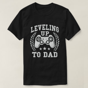 妊娠告知ゲーマーにパパまで平準化 Tシャツ