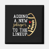 妊娠告知サッカーサンクスギビング秋 マグネット (正面)