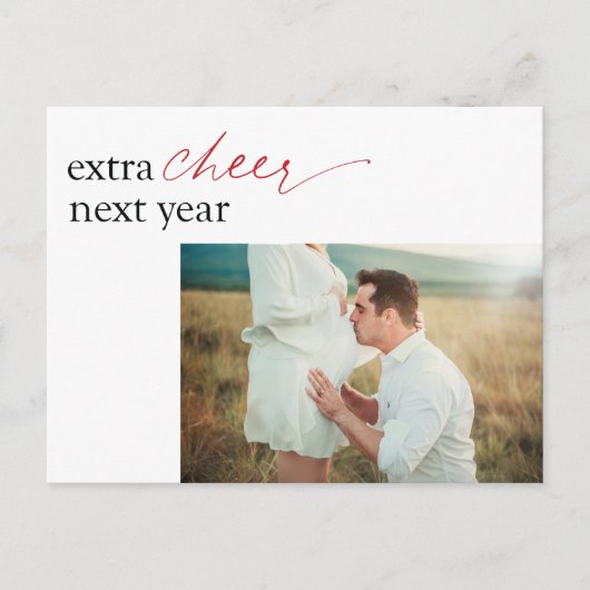 妊娠告知サプライズホリデーハガキ シーズンポストカード (正面)