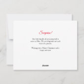 妊娠告知サプライズホリデーポストカード シーズンカード (裏面)