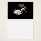 妊娠告知ソノグラムミニカードパック (正面&裏面)