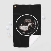 妊娠告知ソノグラム写真グランドパパパ ゴルフタオル (インサイチュ)