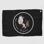 妊娠告知ソノグラム写真グランドパパパ ゴルフタオル (横)