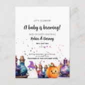 妊娠告知ハロウィーン葉書 シーズンポストカード (正面)